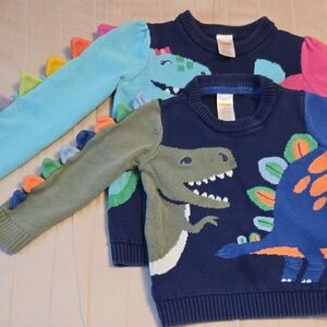 Gymboree Kids Dinosaur Sweater Set Of Two For Toddlers 3T And 7T